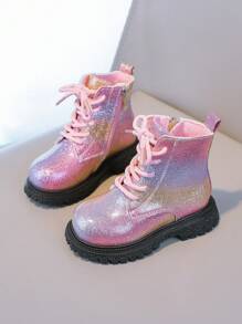 Kinder Herbst/Winter neue Mode Stiefel, Mädchen Prinzessinnen Stil vielseitige Knöchelstiefel geeignet für Mädchen Spielzeit, Fotoshootings, Ausgehen