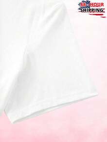 Black And White Flower Bouquet Drawing Womens T Shirt Casual Floral Print Graphic Tee Soft Stylish Gift  Fashion Summer - White - View 5