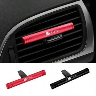 1PC Car Air Outlet Perfume Clip Vent Diffuser Lasting Stick For Audi Sline Badge RS S1 A3 Q5 B9 B7 C6 A4 B8 8P 8V B6 A5 A6 C7 S5