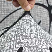 1pc Milk Silk Digital Printing Sofa Cushion Cover, Lotus Design, High Elasticity Dust-Proof Anti-Dirty Anti-Slip Removable Washable For Patio, Outdoor, Bedroom, Living Room, Study - Multicolor - View 3