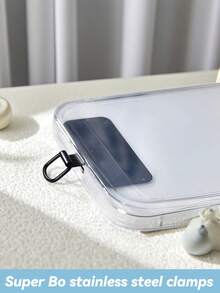 1 件超薄金属手机握把、手机挂绳连接器、防摔防丢手机挂件、固定垫 - 彩色 - 查看 6