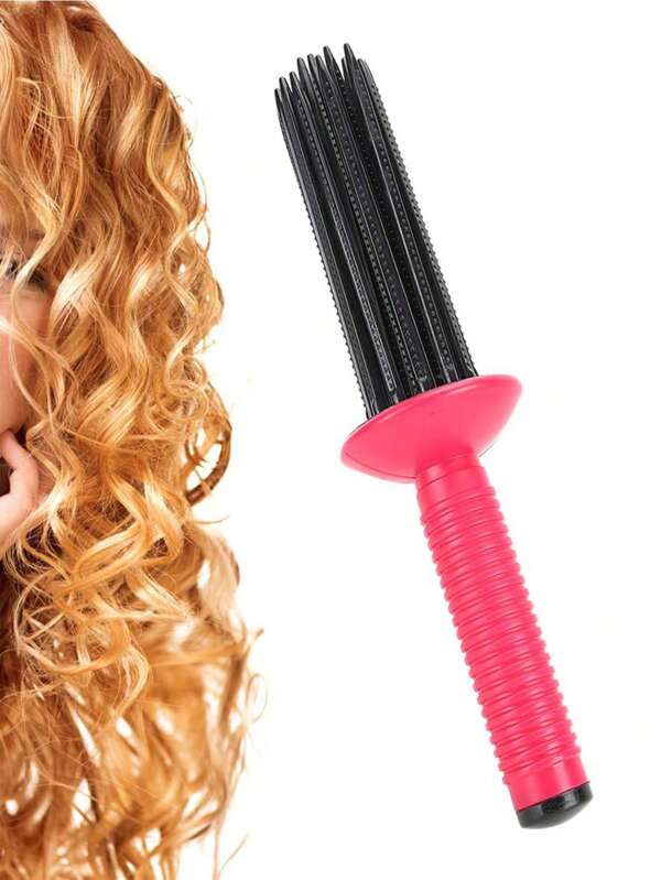 Curly Hair Styler Tool, Air Volume Comb, Hair Styler For Curly Hair, Hair Curler, Hair Fluffy Curling Roll Comb, Curly Hair Styler Tool Hair Combs. Hair Fluffy Styling Curler Curls Comb,Hair Curler Curling Make Up Brush Roller Tool Portable Hair Curling Roll Comb Anti‑Slip Professional Round Hair Brush For Home Personal Use Travel