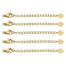 10 stuks roestvrijstalen verlengkettingen met kreeftsluitingen voor het maken van doe-het-zelf sieraden, armbanden, kettingen en connectoren