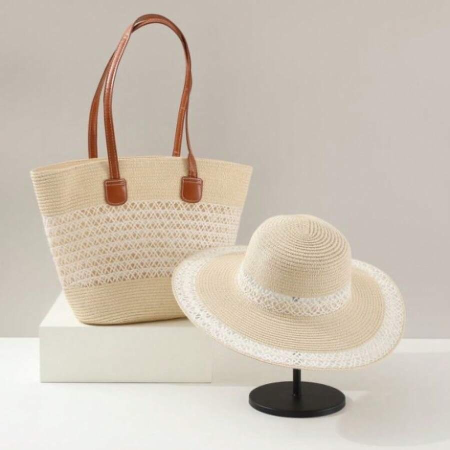 Women Tote Bags - 帽子卡其白 - 查看 1