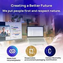 Logitech Brio 95 直播攝影機 HDR高動態 超清1080P 60幀 AI智慧補光 網路課程/直播/視訊會議優選 - 黑色 - 查看 5