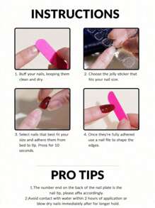 "10pcs Handmade French Style Press-On Nails With Floral Design And Pearl Accents - Perfect For Women And Girls For Everyday Wear And Parties, Includes Two Tools"