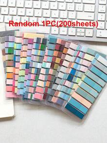 1400/1000/200 cái, Nhãn dính, Đánh dấu số trang, Giấy ghi chú dán, Đồ dùng học tập trở lại trường, Nhãn đánh dấu trang trong suốt nhiều màu sắc có thể ghi và tái sử dụng, Nhãn chỉ mục ruy băng đẹp, Giấy ghi chú dán trong suốt PET màu cổ điển Châu Âu và Mỹ - Nhiều màu - Xem 10