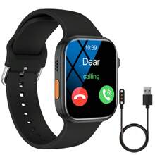 Smartwatch, Wireless Call/Dial, Multi-Sport Mode, Incoming Call Alert & Rejection, Short Message Alert, Message Alert View, Customized Wallpaper, Compatible With IOS/Andriod