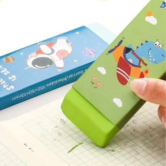 1 pieza, Borrador súper grande que limpia sin dejar marcas, ideal para dibujos y caricaturas sin astillas, de vuelta al colegio, útiles escolares, artículos de papelería kawaii, colores para la escuela, artículos de oficina, cosas raras, cosas baratas