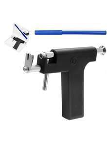 Kit reutilizable de herramientas de perforación, juego profesional de pistola de perforación para uso comercial o en el hogar - Negro - Ver 7