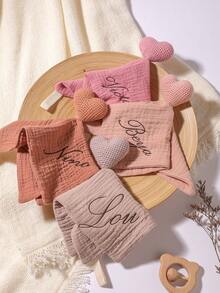 1pc Customized Embroidered Name Baby Rabbit Comforter Soft & Cute, Great Gift For Baby Boys & Girls - Multicolor - View 6