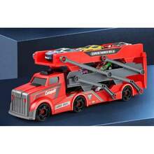 سيارة شاحنة كبيرة محولة قابلة للإطلاق، لعبة سيارة معدنية لعبة للأطفال، هدية للصبية، لعيد الميلاد/عيد الميلاد، من عمر 3-9 سنوات