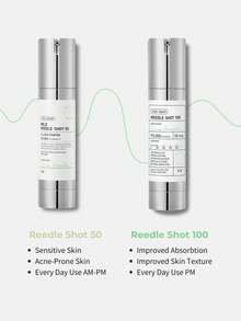 VT COSMETICS CICA Reedle Shot 50，强化肌肤屏障，抵御污染，快速吸收的Aqua Tech保湿配方，温和呵护敏感肌肤，15分钟舒缓肌肤，纯净配方，适合季节更替，方便旅行携带，妆前乳，韩国化妆品，50毫升/1.69液盎司 - 01 - 查看 7