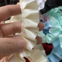 1 Peça 5m Barra Pregueada Tecido Decorativo, Acessórios e Decorações de Artesanato para Bainha de Vestido, Saia, Roupa DIY
