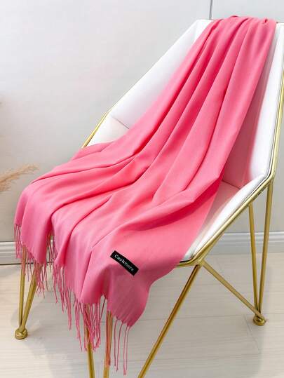 1pc 190*70cm Outdoor Classic Solid Color Windproof Shawl, Fashionable Unisex Thin Scarf, Suitable For Air-Conditioned Rooms, Extra Large Scarf To Keep Warm For Dress