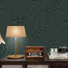 1 Roll Of Green Flowers Blossom Self-Adhesive Vinyl Wallpaper 17.1inX39.3/118.1/196.8in Removable Yellow Floral Wallpaper For Easy DIY Home Decoration Suitable For Bedrooms Living Rooms Cabinets Tables And Furniture High Quality Vinyl Material With Flexible Patterns Matching Floral Wall Decoration Wall Paper Wall Stickers Room Decor Wall Sticker