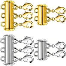 1pc Layered Necklace Clasp, Sliding Lock Necklace Connector, Suitable For Multi-Strand Sliding Tube Clasp