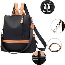 Zaino di grande capacità per donna, zaino casual semplice, borsa per laptop leggera in tessuto Oxford, borsa da viaggio antispruzzo, zaino scolastico per studenti, borsa da viaggio per impiegati, zaino multifunzionale