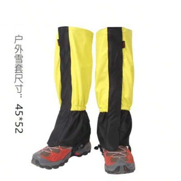 Polainas para la nieve con forro térmico, a prueba de viento, para senderismo al aire libre, desierto de arena, impermeables, para botas de esquí, unisex, talla pequeña, adecuadas para hombres y mujeres