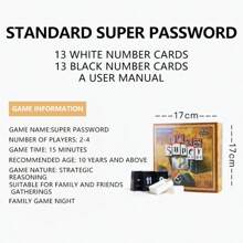 1 pieza Juego de mesa Código Da Vinci, juego para dos jugadores, juguetes de rompecabezas, juegos de números divertidos y entretenidos, incluye manuales en chino e inglés, adecuado para juegos al aire libre, juegos familiares o regalos de cumpleaños