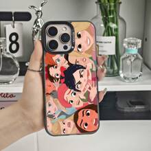 Suitable For IPhone 16/15/14/13/12/11 Pro Group Of Cartoon Princess Characters,  - Inspired Graphic Mobile Phone Case, Using PC Material, Fashionable And Beautiful Protective Case Gifts For Family, Friends, Kids, Birthday,Spring, Holiday, Boyfriends, Girlfriends, Valentine's Day - 白色 - 查看 6