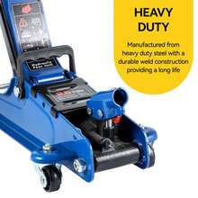 2.5 Ton Low Profile Hydraulic Car Jack - Portable Steel Lifting Solution For Garage Repair And Workshop Use - Blue - View 2