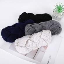 Women Bandana 3/4 Packs Women's Knitted Headbands - Stylish Elastic Crochet Hairbands For Outdoor Sports, Premium Soft Woolen Turban Ear Warmers Fashion Accessories Fashion Hair Accessories