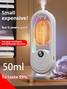 1pc Smart Home Aroma Diffuser (With 4 Bottles Of Essential Oils), Fragrance Diffuser, Hotel Aromatherapy Diffuser Humidifier With Auto Mist Sprayer For Bedroom, Bathroom - White - View 4