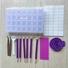 鑽石繪畫手工工具盒套裝,diy鑽石繪畫工具22件 - 彩色 - 查看 6