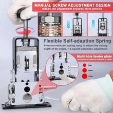 Manual Wire Stripping Machine Portable Adjustable Copper Cable Stripper 1mm To 21mm Hand Crank - Ergonomic Handle, Safety Lock & Durable Metal Construction For Professional Electricians & DIY Projects With Sleek Robust Industrial Look - Silver - View 9