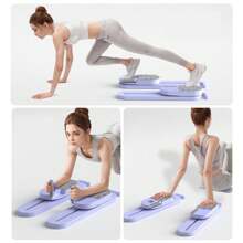 Tabla deslizante de Pilates dividida, equipo de acondicionamiento físico multifuncional, máquina deslizante de hierba, rodillo abdominal, ejercicio de core, entrenamiento de fuerza de brazos y piernas, deportes y acondicionamiento físico, para uso doméstico, gimnasio, yoga
