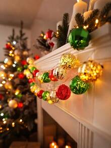 1 件摩洛哥球形太阳能灯串 - 20 个 LED 户外装饰，适用于花园、庭院、门廊、圣诞节、婚礼、派对闪烁仙女灯，具有 8 种模式，太阳能充电，镍电池，户外照明充满活力的户外灯太阳能充电灯