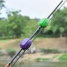 3 pièces/Couleurs aléatoires Bandes d'attache de canne à leurre, accessoires de canne à pêche à leurre - Décolleur de canne à leurre, outil de retrait de canne à pêche, étui de rangement de canne à leurre