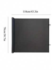 Adjustable Black Pet Gate Door, Easy Install No-Drill Indoor Stair Fence, Dog Gate, Cat Enclosure, Self-Closing Pet Door Gate For Indoor Outdoor Use