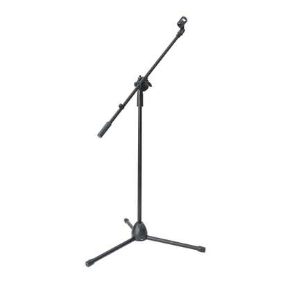(73-175cm) Microphone Stand Boom Adjustable Straight Collapsible Studio Holder With Free Tripod Telescoping Mic Clip Adapter Tripod Base For Musicians Party Stage