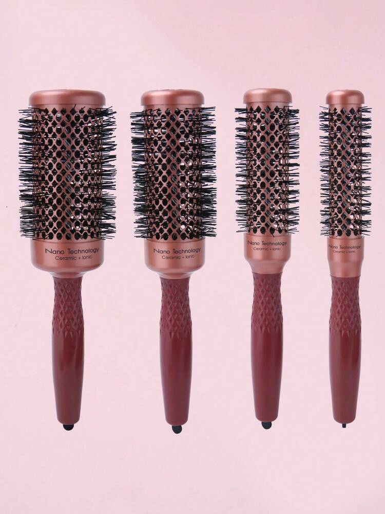 1支美甲沙龙风格玫瑰金铝陶瓷离子圆梳，橡胶涂层手柄，返校季、旅行度假必备，女士美发配件，梳子，发刷，边缘梳，梳发，梳子，梳子，解结梳，球形梳，迷你发刷，发刷套装，木梳，发刷，梳子，后梳，发刷，边缘梳，梳发，梳子，发刷套装，梳子，迷你发刷，解结梳，美发产品，美发工具，美发用品，护发，卷发梳，理发师，理发配件，美发设备，旅行必备，发型，美发，发刷，后梳，造型梳，卷发梳，边缘梳，梳子，梳发，发刷套装，梳子，卷发梳，解结梳，女士发刷，头发，旅行，美发产品，美发工具，美发用品，理发师配件、理发店、美发设备 - 鏽棕色 - 查看 2