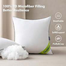 24x24 Outdoor Pillows, Pack Of 2 Water Resistant Waterproof Pillow Ins - 1 - View 4