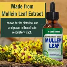 Mullein Leaf Extract Drops 60ml Lung Cleanse Respiratory Herbal Drop Health Care,Respiratory Health Support – Helps Clear Mucus And Soothes Irritated Airways For Easier Breathing.