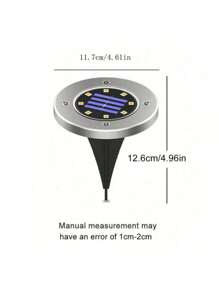 Éclairage solaire au sol, 4 paquets de 8 LED encastrés, lumières solaires étanches pour le jardin, éclairage paysager extérieur, disque lumineux pour allée, pelouse, allée, chemin de promenade (1/4 pièces)