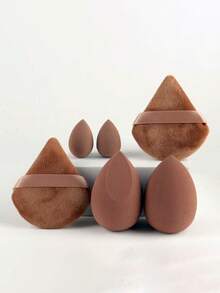 6pcs Set: 2 Makeup Sponges + 4 Makeup Blenders (2 Large, 2 Mini), Suitable For Various Makeup And Cleansing Scenarios. Makeup Sponges, Applicable For Liquid, Cream And Powder, Reusable And Washable, Soft And Latex-Free, Suitable For Blush, Foundation, Moisturizer And Powder. Ideal Makeup Tool Set For Beginners, Travelers, And As Gifts For Women, Girls, Mothers, Thanksgiving, Christmas,Cheap,Stocking Stuffers,Makeup,Makeup Tools,Cheap Stuff,Gifts,Gifts For Women,Christmas Gifts