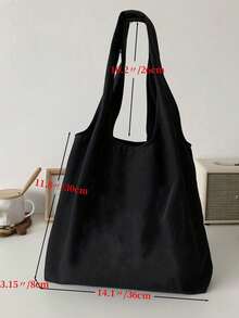 女士纯色手提包，大容量，礼品，DIY，生日礼物，旅行，上学，万圣节，圣诞节，可定制照片，可定制名字，适合旅行，旅行必备，女士托特包