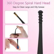 WJL06QGrips Ear Wax RemovalSpiral Ear Wax Removal Tool 6PCS Reusable Earwax Removal Kit Safe Ear Cleaner Ear Picker Flexible Double Sided Head Ear Wax Removal Kits For Olders Adultm1 - 如圖 - 查看 3