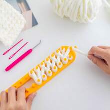 1 set Kit de métier à tricoter DIY, fabricant d'écharpe d'autotissage rectangulaire, outil d'artisanat de tricot fait main pour les pulls et les accessoires pour le cou, installation facile. 1 pièce Kit de tricotage au métier, métiers à tisser DIY, machine à tricoter les écharpes, accessoires de tissage. 1 set pour débutants, machine à tricoter à la main en plastique avec crochet, artisanat pour toutes les saisons, tricotage paresseux d'écharpe et serviette, facile à utiliser.