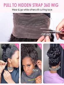 Body Wave 360 Full Lace Human Hair Wig With Breathable Inner Net Design Lace Frontal Wig For Women 360 Lace Front Wigs Natural Look Versatile Styling Options 150% Density