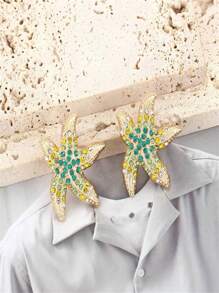 1 Par de Brincos de Estrela do Mar com Pérola e Chique, Brincos com Estilo Oceânico Elegante, Adequados para Uso Diário e Férias