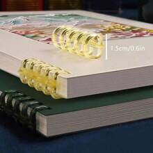 Thick Loose-Leaf A5/B5/A4 Size Notebook Oil Painting Scenery Coil Student Notebooks 60 Pages Cute Notebook With Detachable Pages For School, Journaling, School Supplies,Back To School