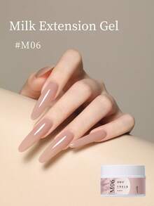 18ML Quick Extension Gel Nail Polish Nude Milk White Color Finger Prolong Acrylic Crystal Construction Hard Gel Varnish - 彩色 - 查看 7