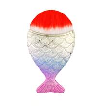 1pc Convenient Mermaid Tail Shaped Foundation Brush, Elegant Kabuki Brush, Sunscreen BB Cream Blender, Powder Cream Contour Blending Makeup Brush Tool,Foundation Brush,Concealer Brush,Blush Brush,Contour Brush,Blush Brush,Bronzer Brush,Powder Brush,Foundation Brush,Blush Brush - Multicolor - View 15