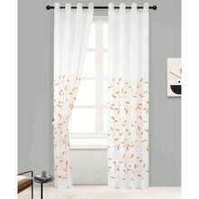 Tenda In Voile Semitrasparente (1 Pezzo), Dimensioni 140*280 Cm, Adatta Per Soggiorno, Camera Da Letto E Altri Spazi Abitativi, Ideale Per Chi Cerca Privacy E Luce Soffusa. - Marrone - Visualizzare 1