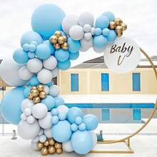 20/30/50 pièces Ballons en latex bleu clair vibrants, ballons bleus de 10 pouces convenant pour une baby shower, un gender reveal, un anniversaire, un mariage, une décoration de fête de remise des diplômes
